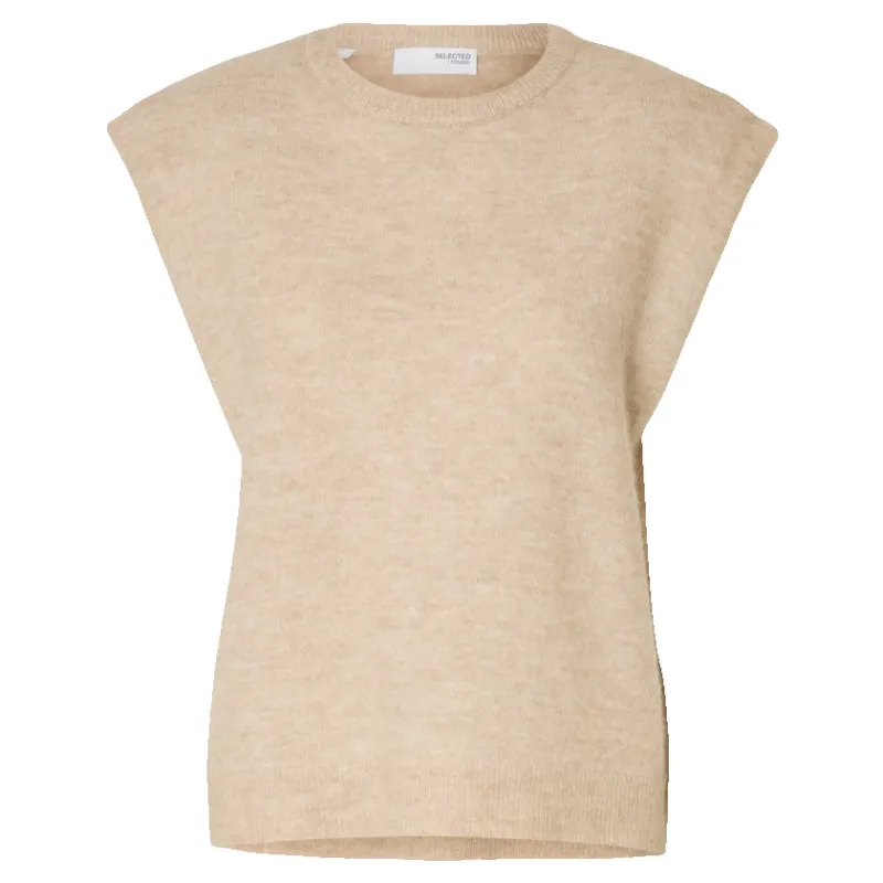 Selected Slflulu Sl Knit Vest sold by Coes