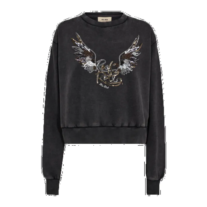 Mos Mosh Cosette O-Neck Long Sleeve Deco Sweatshirt made by Coes