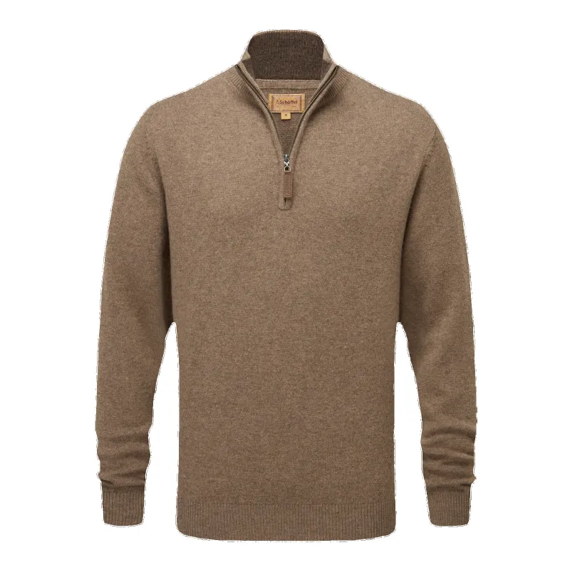 Schoffel Lewis Lambswool 1/4 Zip Jumper made by Coes