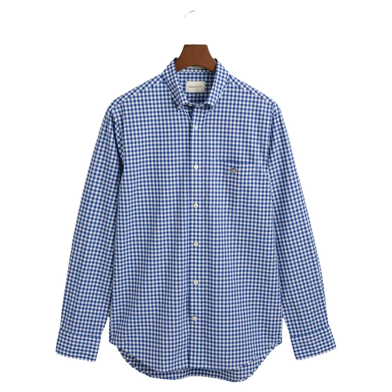 GANT Regular Fit Classic Gingham Poplin Shirt sold by Coes