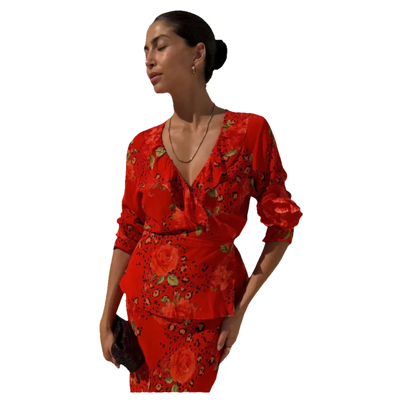 Never Fully Dressed Rosie Long Sleeve Wrap Top sold by Coes