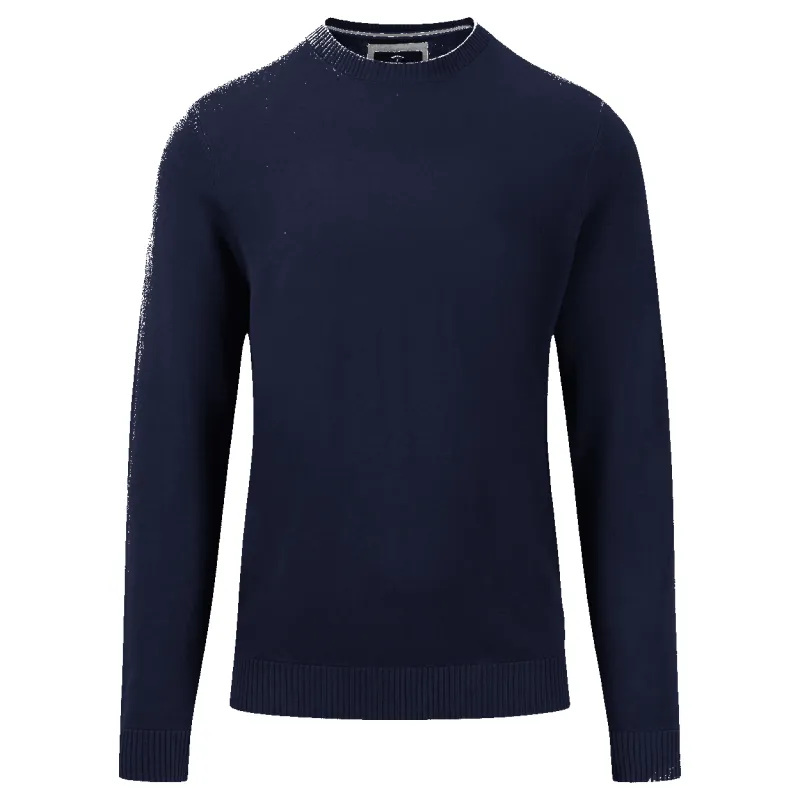Fynch-Hatton Crew Neck Fine Knit Jumper sold by Coes