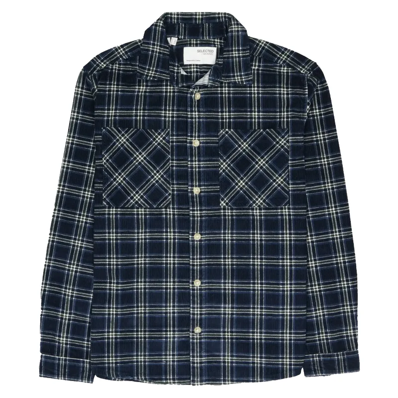 Selected Finn Long Sleeve Cord Overshirt made by Selected