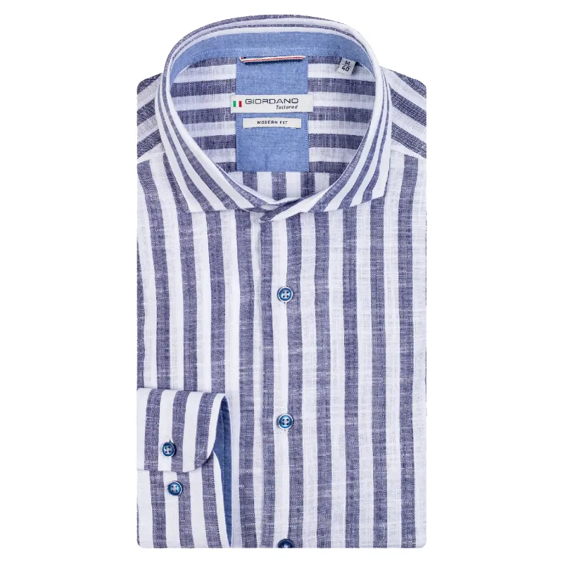 Giordano Slub Stripe Shirt sold by Coes