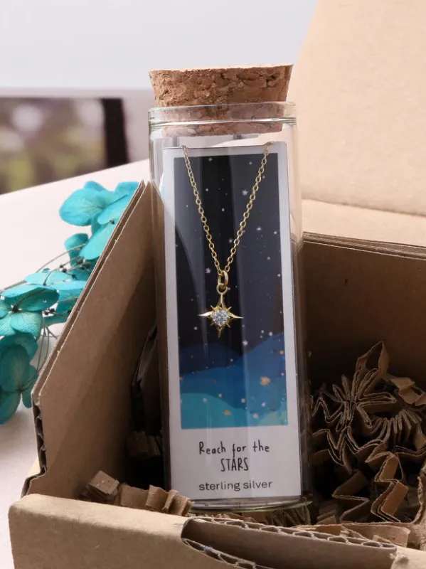 Attic Creations Reach For The Stars - Sparkle Star Necklace made by Coes