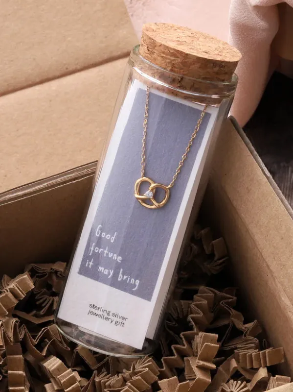 Attic Creations Good Fortune Pretzel Necklace sold by Coes