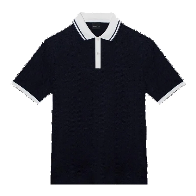 Bugatti Herringbone Knit Polo sold by Coes