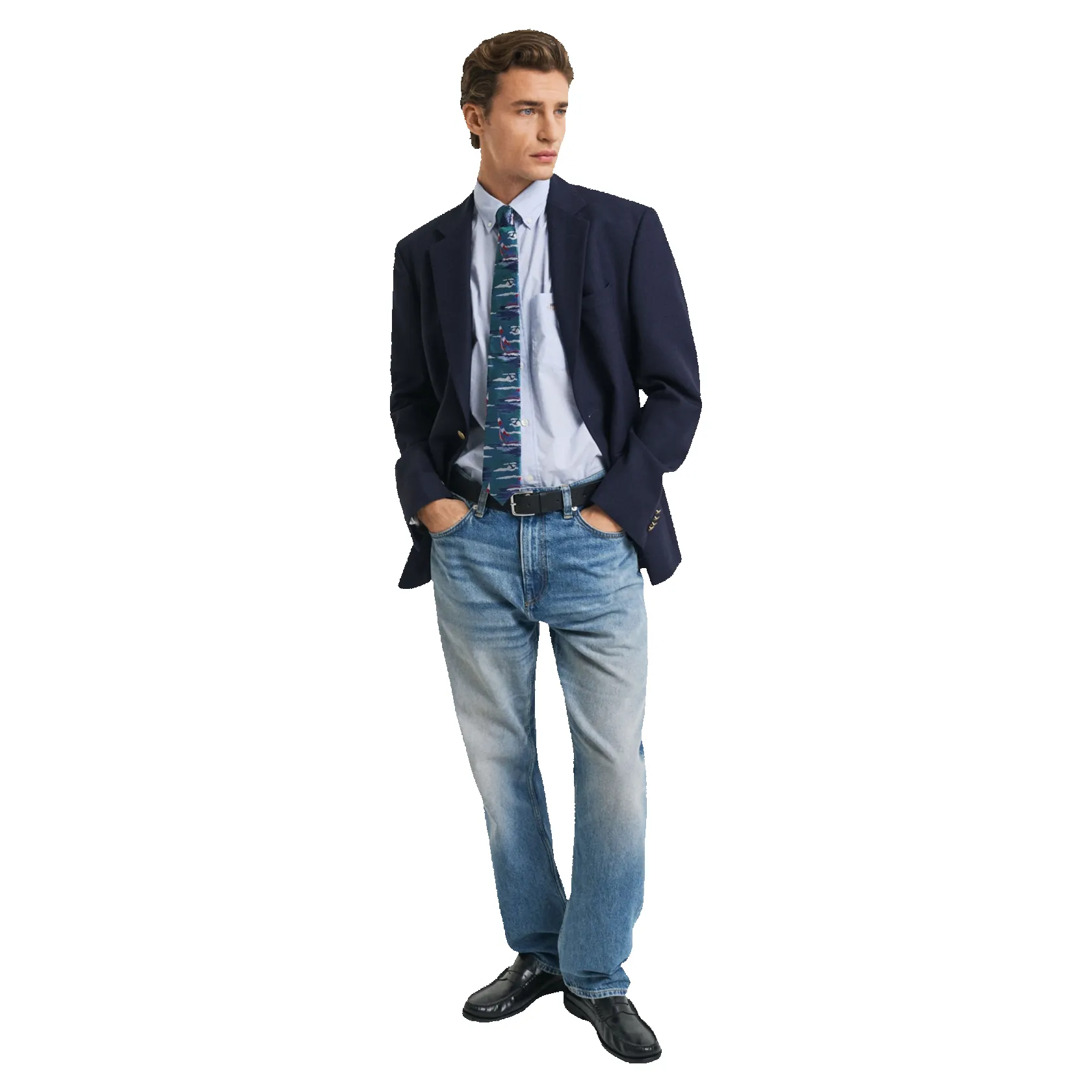 GANT Regular Classic Poplin Short Sleeve Shirt sold by Coes product image thumbnail 5