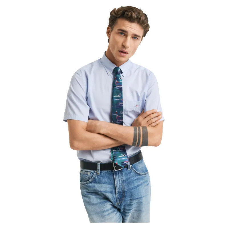 GANT Regular Classic Poplin Short Sleeve Shirt sold by Coes