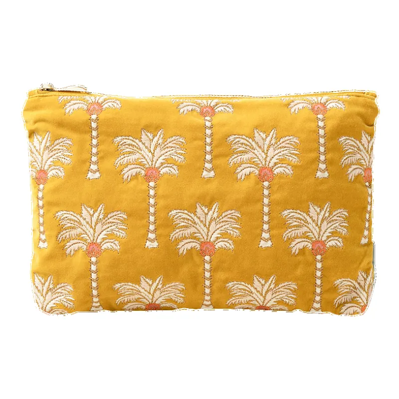 Elizabeth Scarlett Sunrise Palms Cotton Everyday Pouch sold by Coes