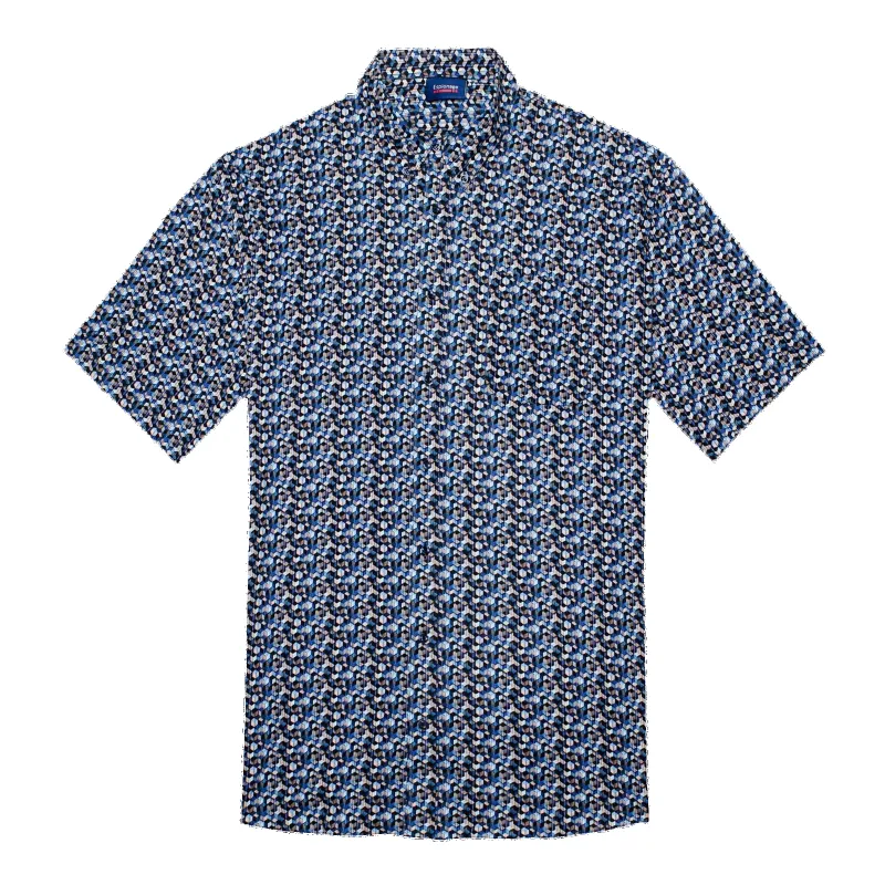 Espionage Abstract Print Short Sleeve Shirt sold by Coes