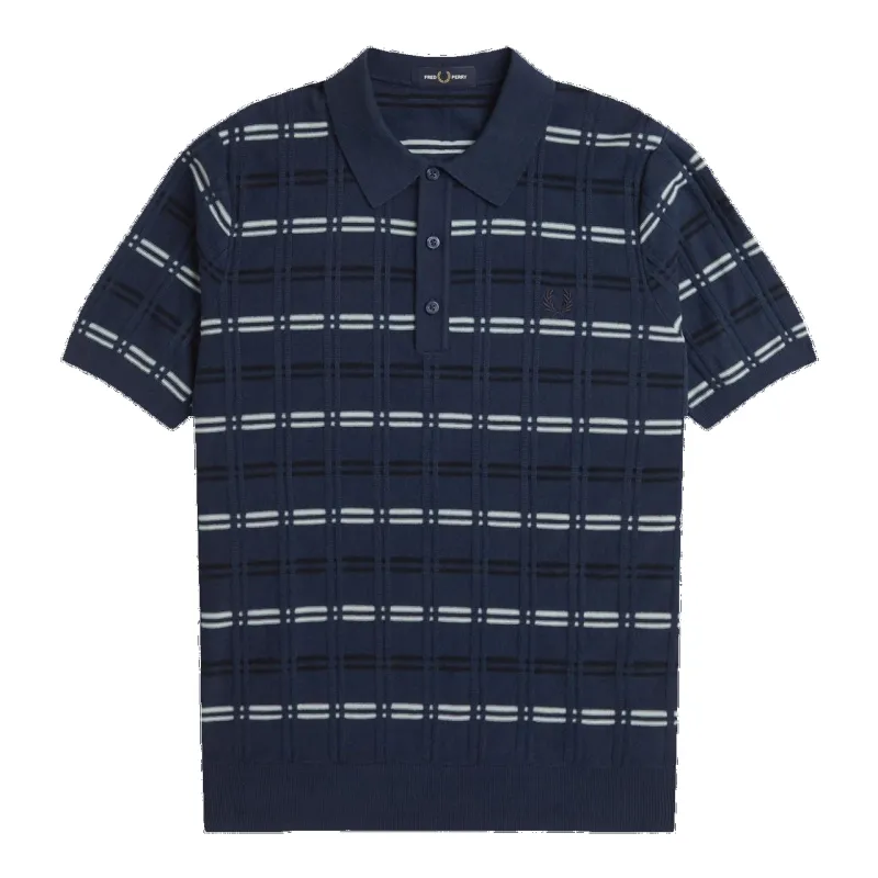 Fred Perry Rib Knitted Polo Shirt sold by Coes
