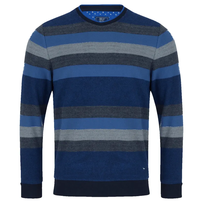 DG's Drifter Striped Crew Neck sold by Coes
