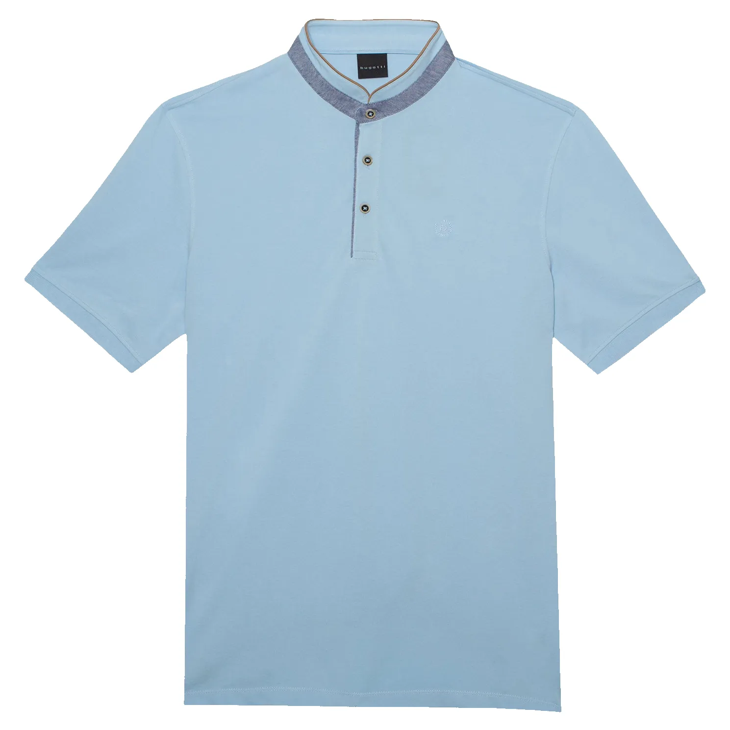 Bugatti Collarless Polo Shirt sold by Coes product image thumbnail 2
