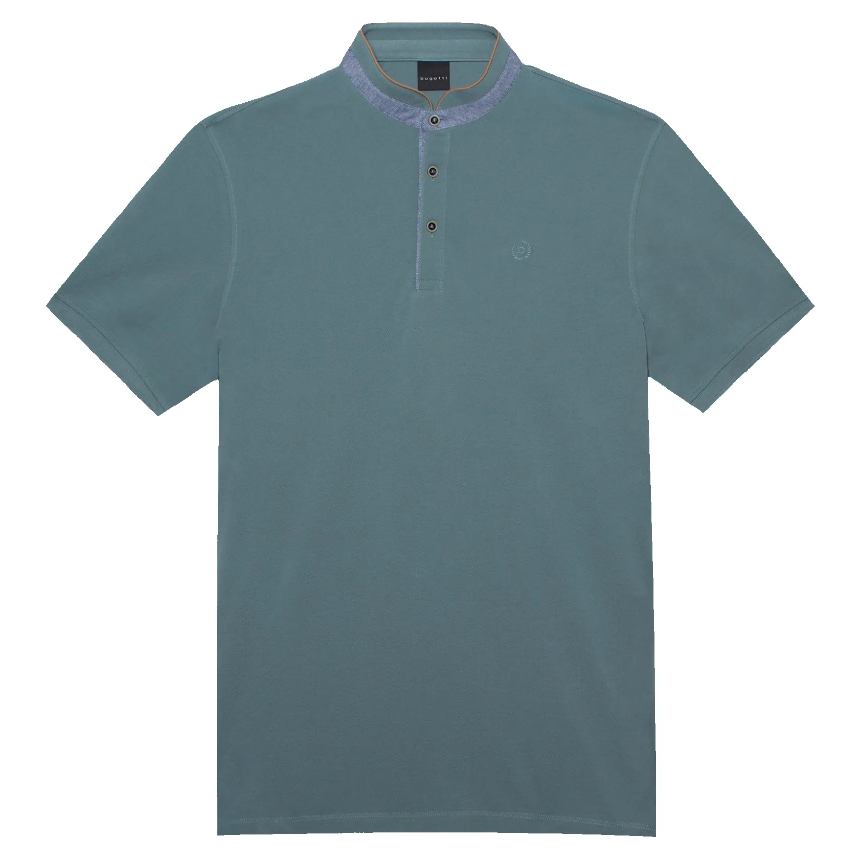 Bugatti Collarless Polo Shirt sold by Coes product image thumbnail 4