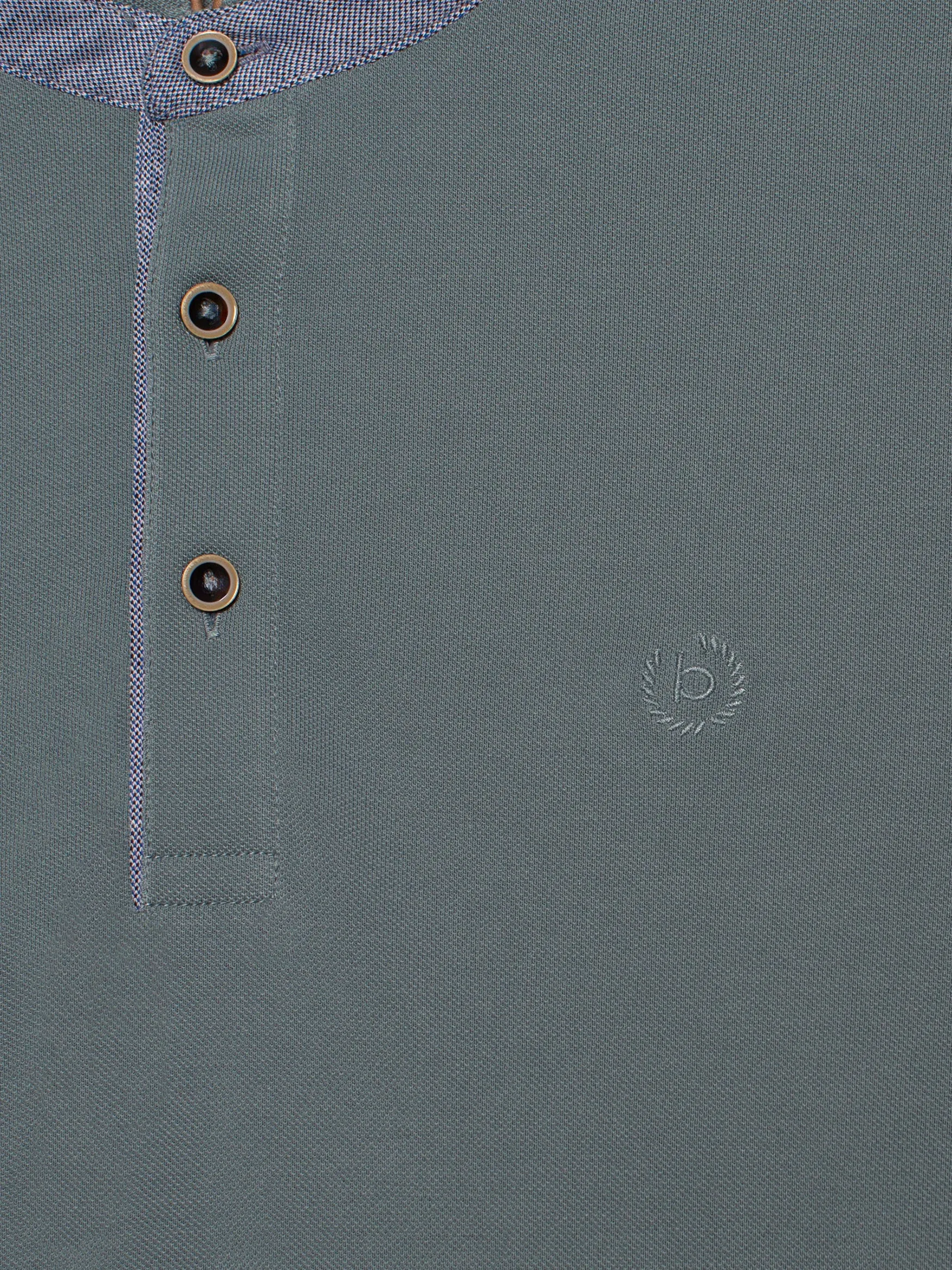 Bugatti Collarless Polo Shirt sold by Coes product image thumbnail 5