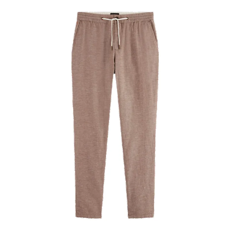 Scotch & Soda Warren Straight Fit Cotton Linen Jogger sold by Coes