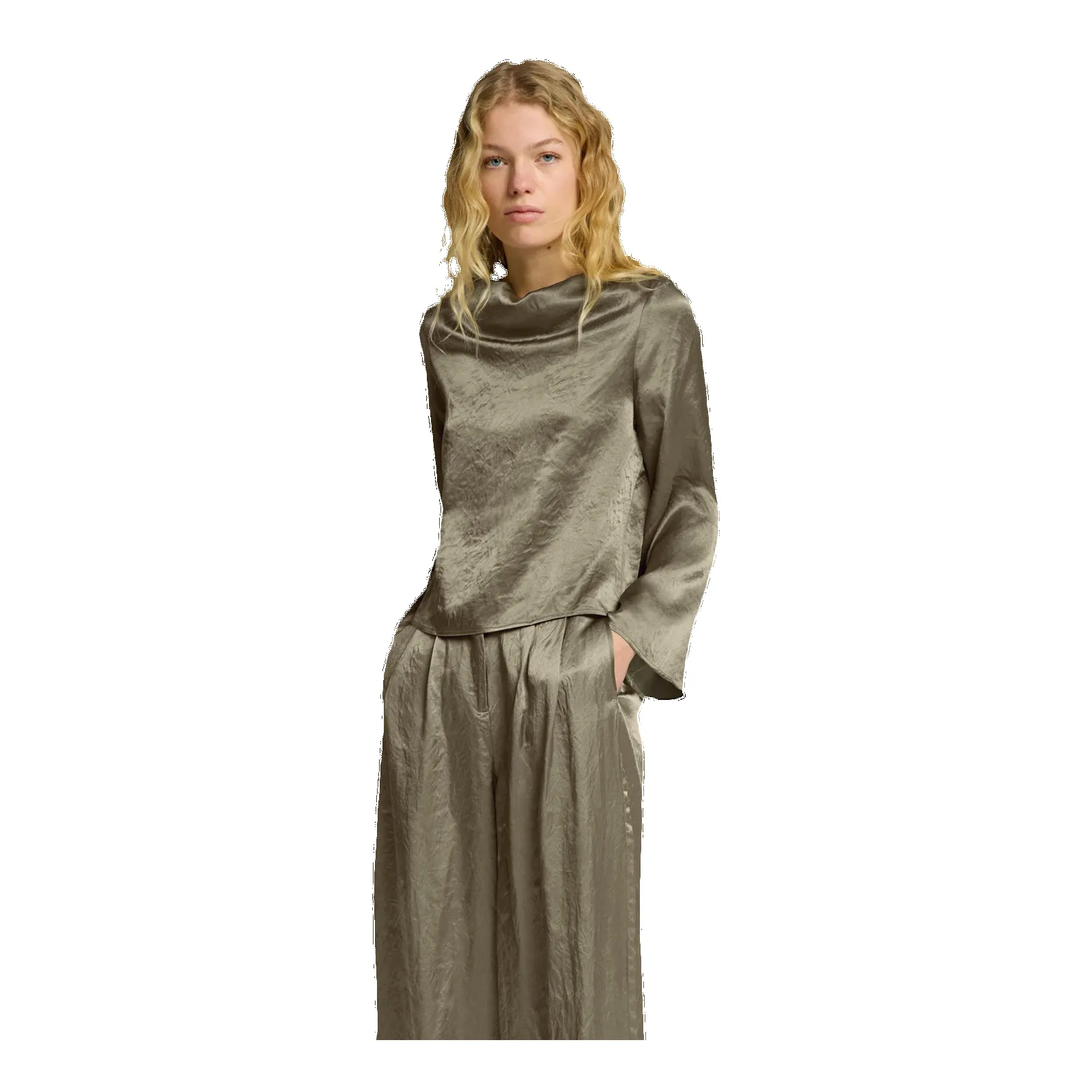 Selected Femme Selene Long Sleeve Draped Neckline Top sold by Coes product image thumbnail 2