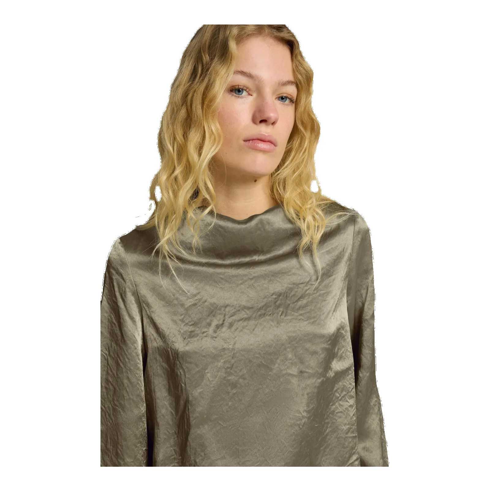Selected Femme Selene Long Sleeve Draped Neckline Top sold by Coes product image thumbnail 3