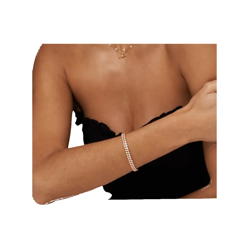 Orelia Jewellery Pearl Tennis Bracelet made by Coes