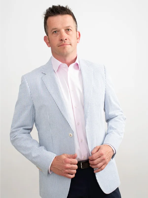 Golding Seersucker Stripe Jacket sold by Coes