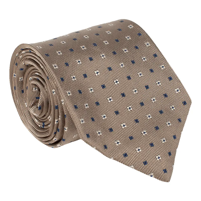 Golding Flower Twill Woven Tie sold by Coes