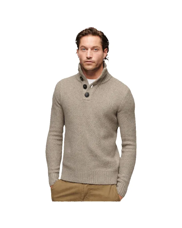 Superdry Chunky Button High Neck Jumper sold by Coes