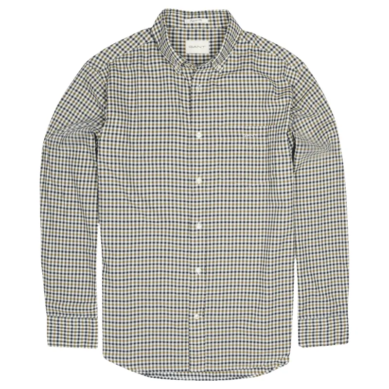 GANT Twill Micro Multi Check Long Sleeve Shirt made by Gant