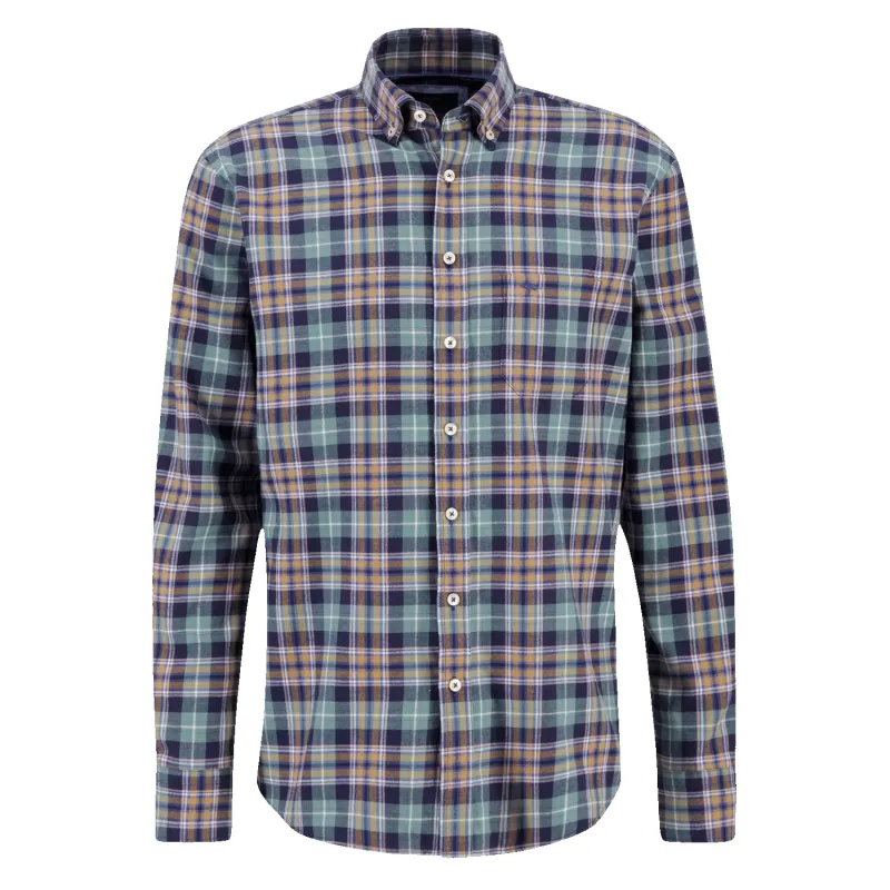 Fynch-Hatton Classic Check Long Sleeve Shirt sold by Coes