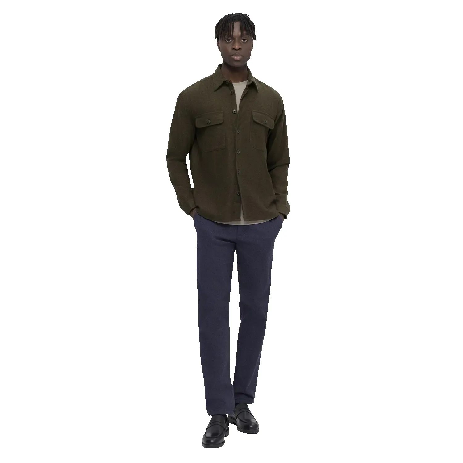 Selected Mason Twill Long Sleeve Overshirt sold by Coes product image thumbnail 3