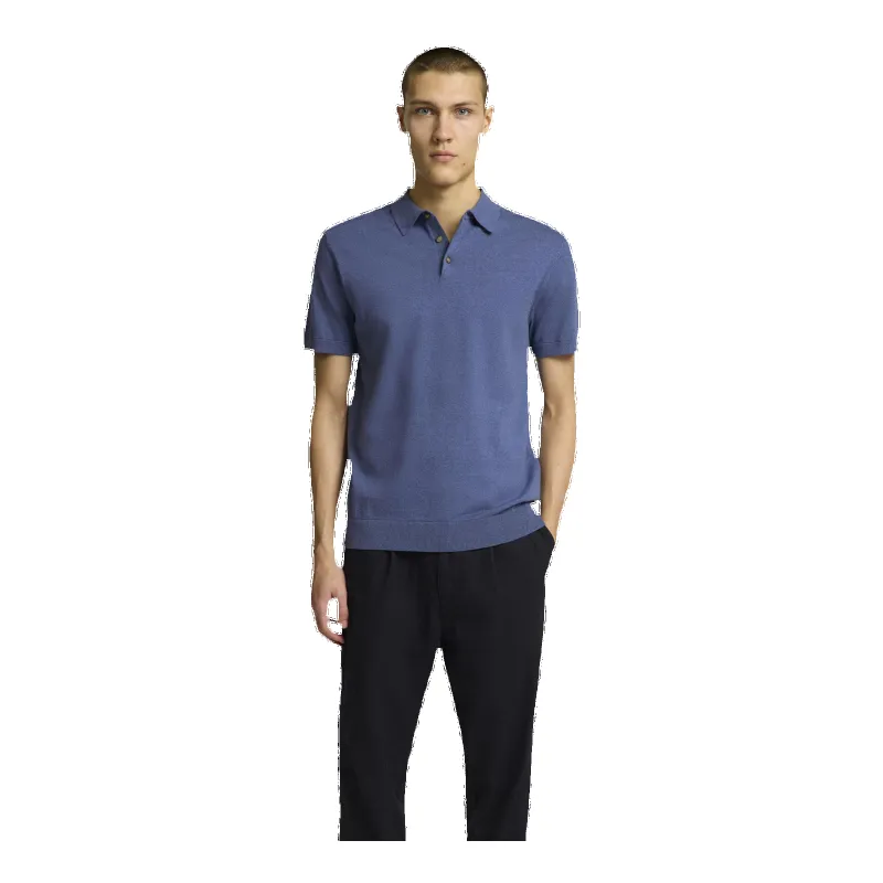 Selected Short Sleeve Knitted Polo made by Selected