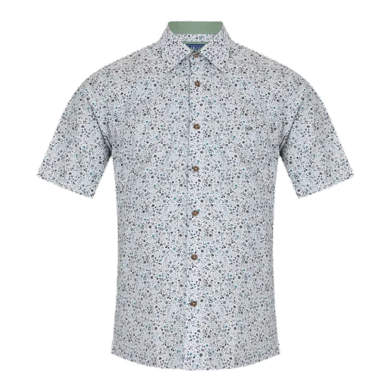 DG's Drifter Small Print Floral Short Sleeve Shirt made by Coes