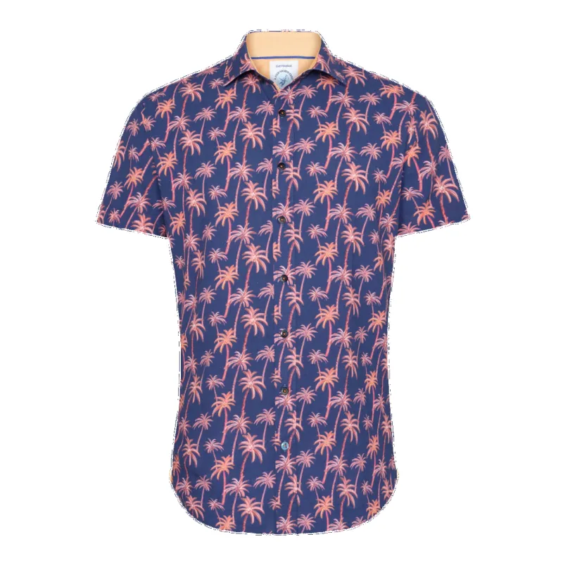 A Fish Named Fred Short Sleeve Palm Trees Shirt sold by Coes