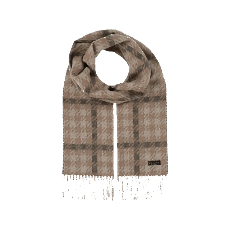 Fraas Houndstooth Cashmink Scarf sold by Coes