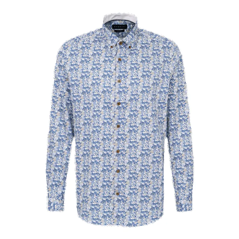 Bugatti Long Sleeve Patterned Shirt sold by Coes
