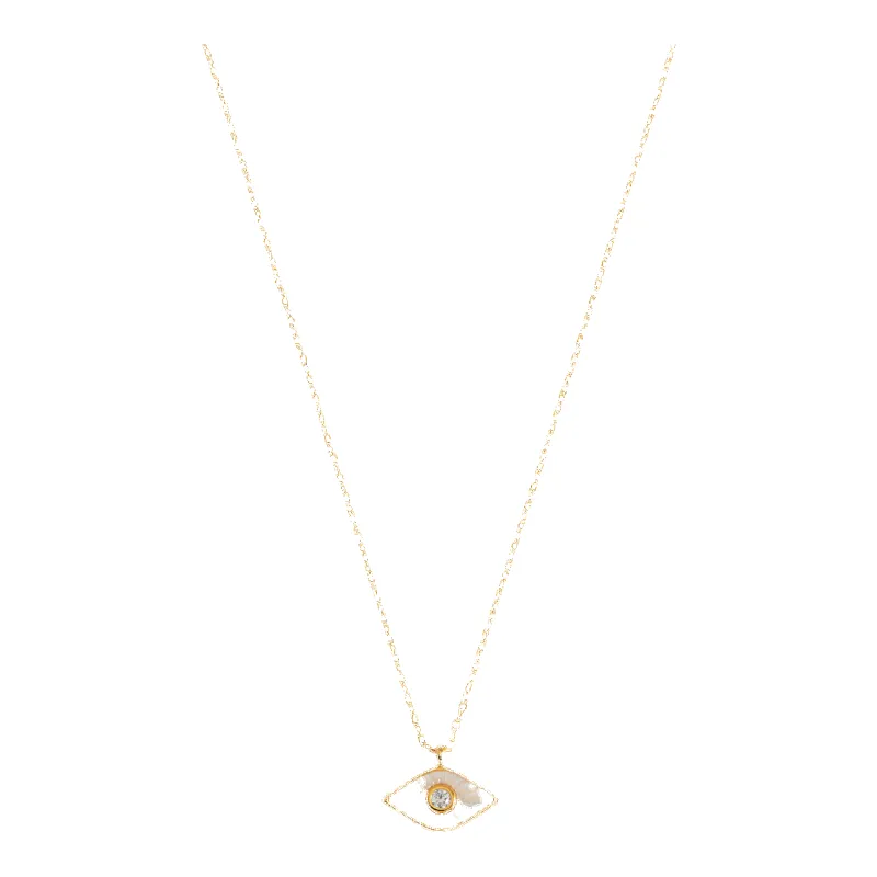 Estella Bartlett Pearl Evil Eye Necklace sold by Coes