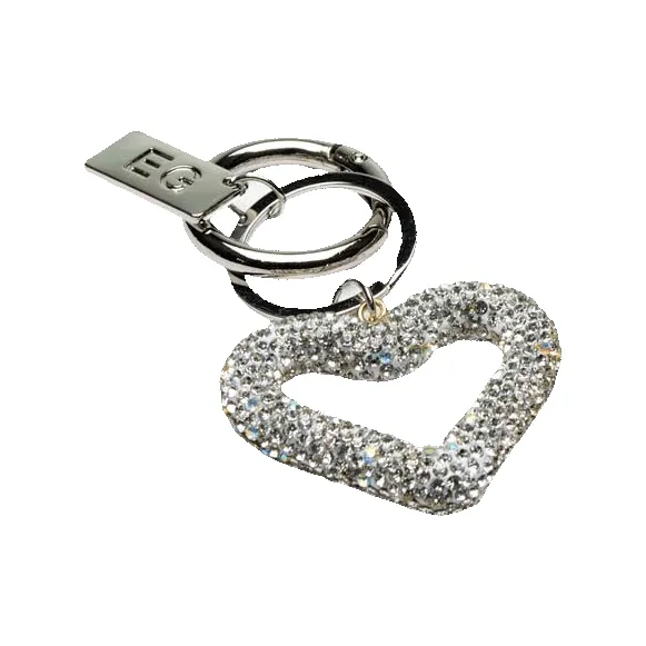 Eliza Gracious Crystal Open Heart Bag Charm/keyring sold by Coes product image thumbnail 2