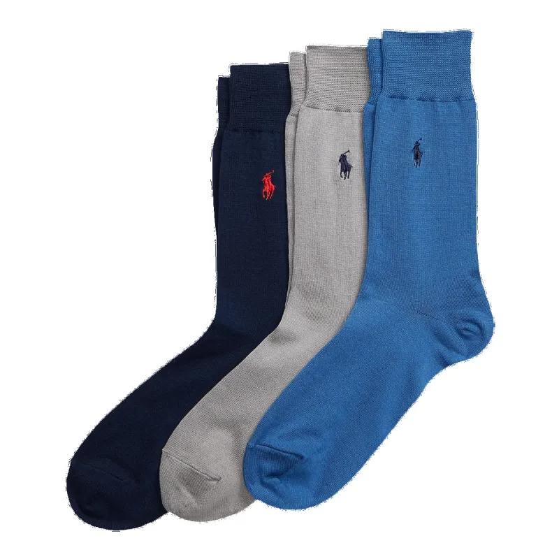 Polo Ralph Lauren Crew Socks Three Pack made by Polo by Ralph Lauren