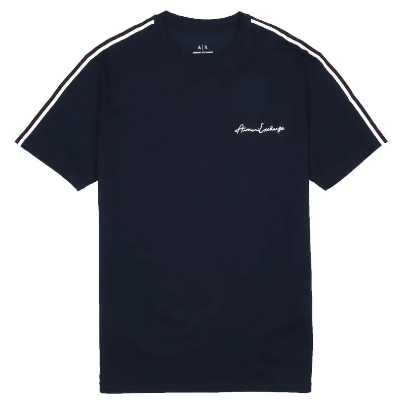 Armani Exchange Tape Detail Short Sleeve T-Shirt sold by Coes
