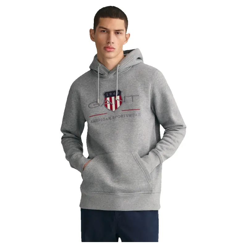 GANT Regular fit Archive Shield Hoodie sold by Coes