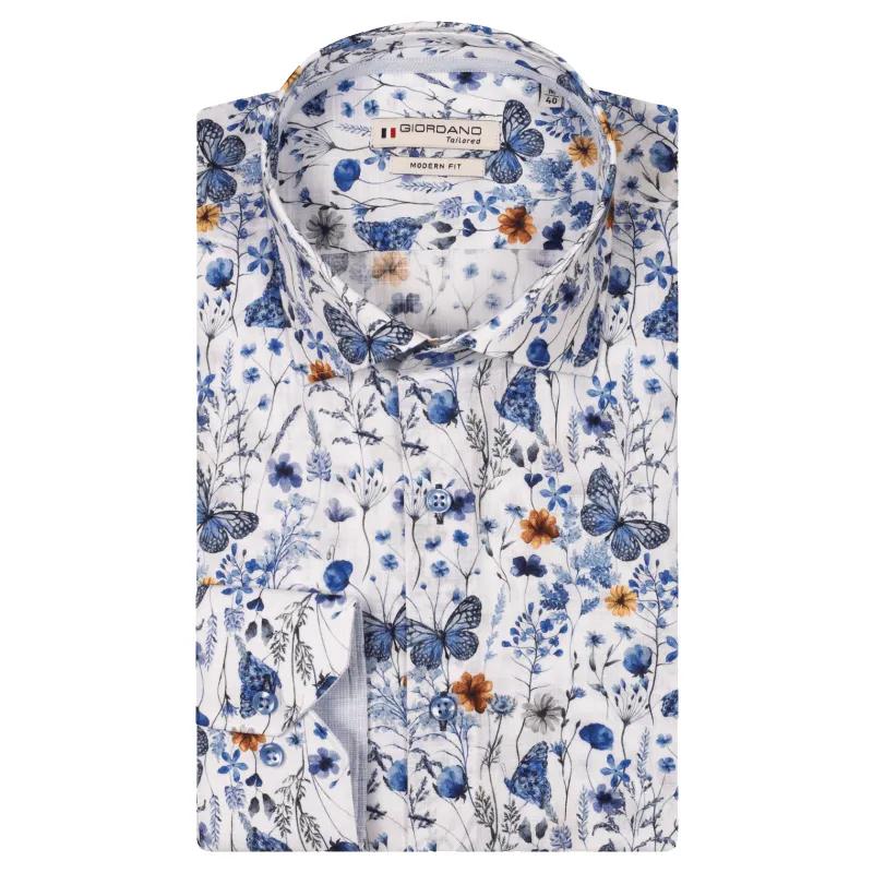 Giordano Butterfly Print Shirt made by Coes