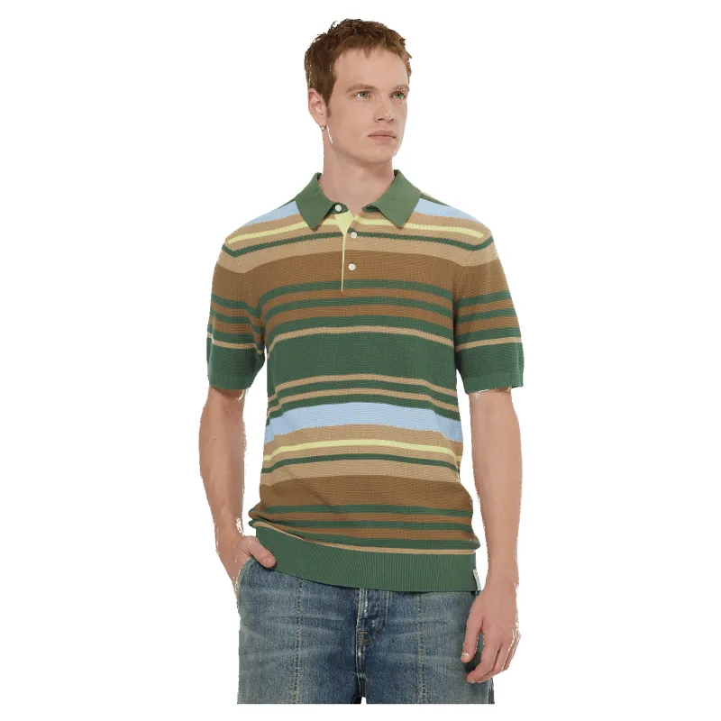 Scotch & Soda Structured Knitted Striped Polo sold by Coes