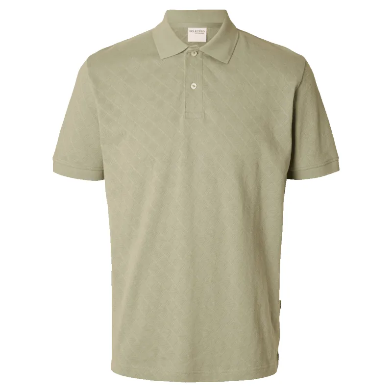 Selected Paul Short Sleeve Jacquard Polo sold by Coes