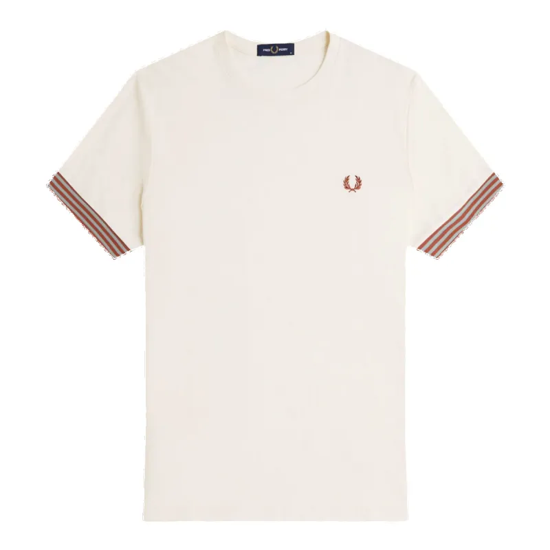 Fred Perry Striped Cuff T-Shirt sold by Coes