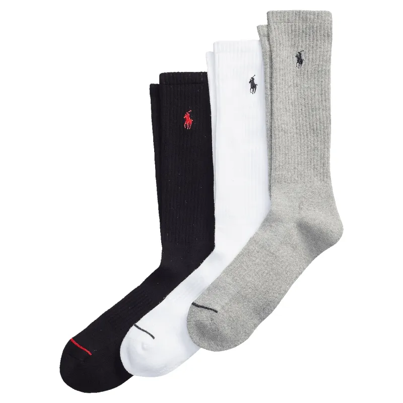 Polo Ralph Lauren Crew Socks Three Pack made by Polo by Ralph Lauren