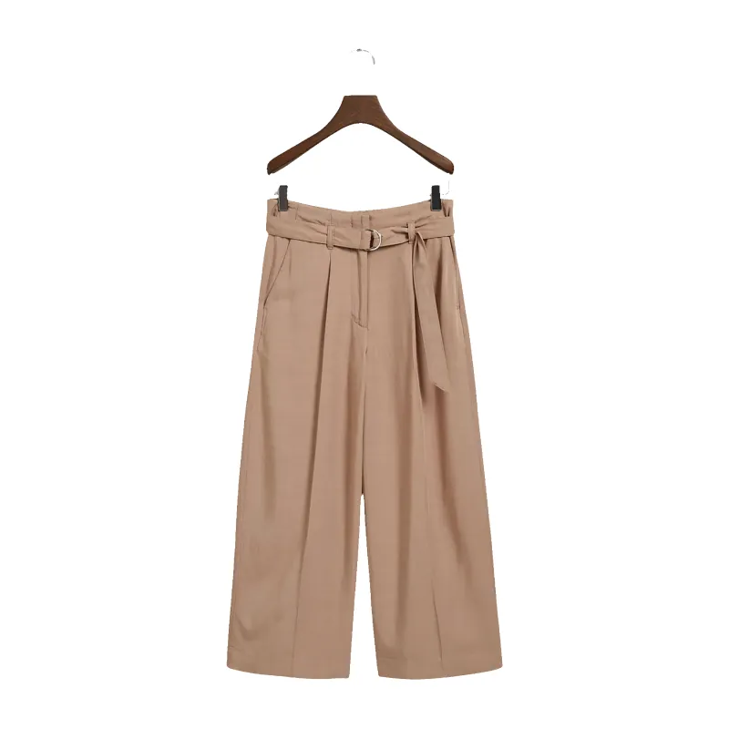 GANT Wide Cropped Belted Pants sold by Coes