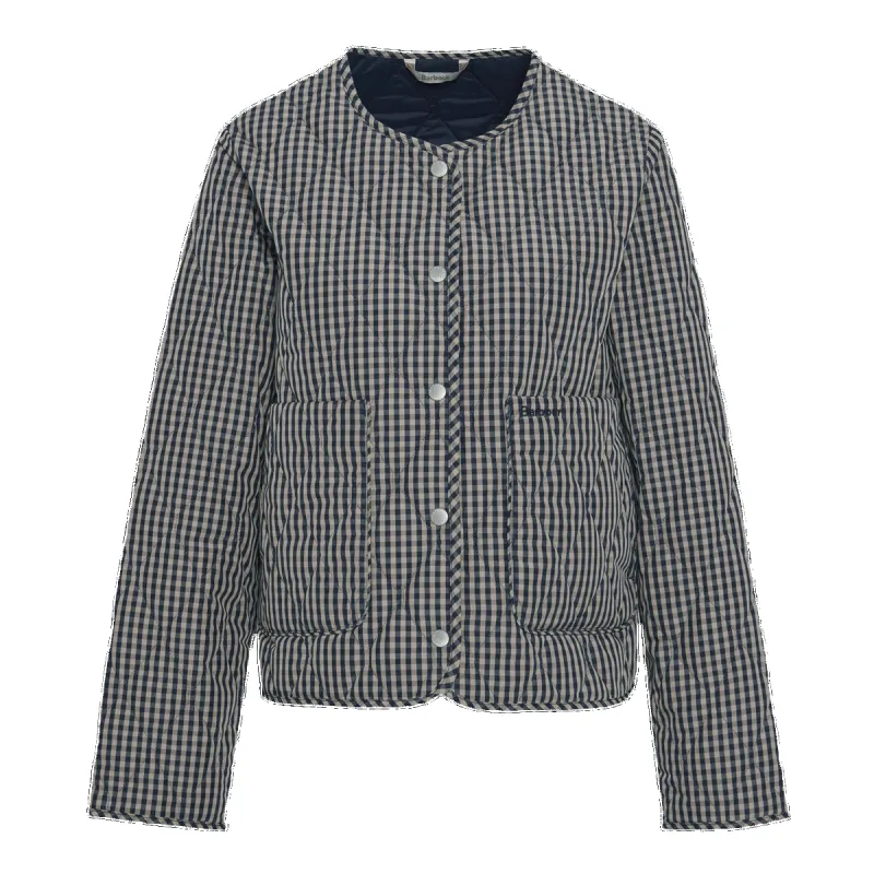 Barbour Check Monroe Quilt Jacket sold by Coes