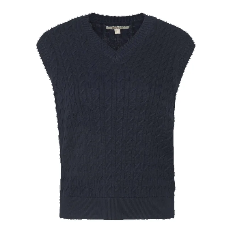 Barbour Hartland Sleeveless Knitted Jumper sold by Coes