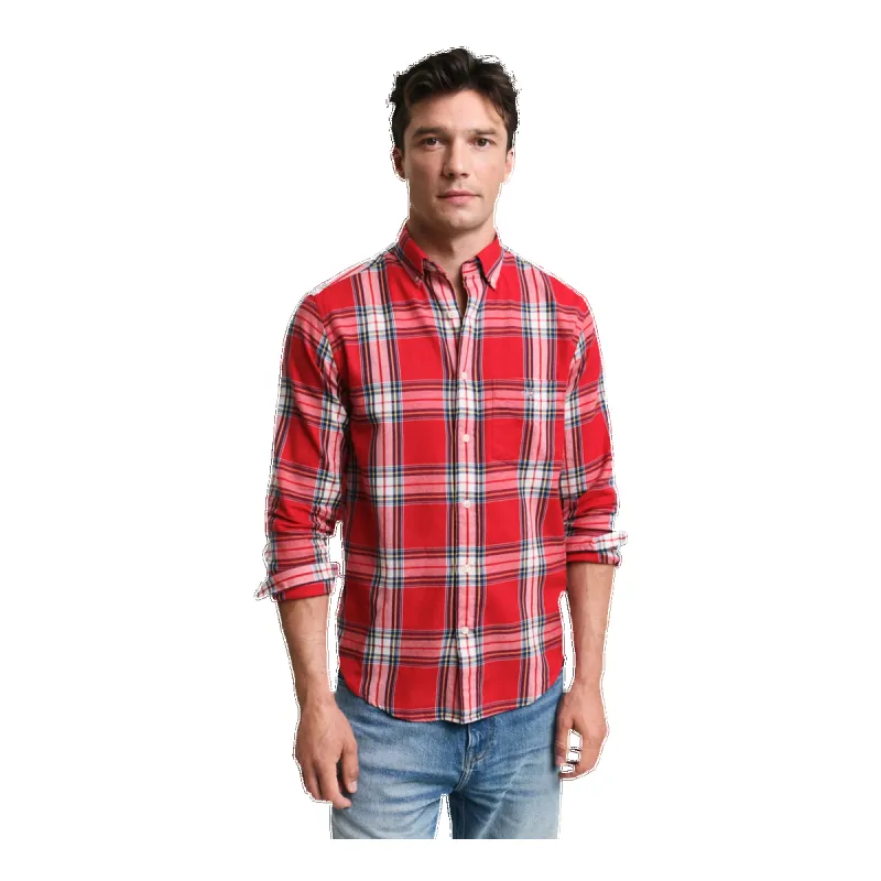 GANT Regular Fit Checked Flannel Shirt made by Gant