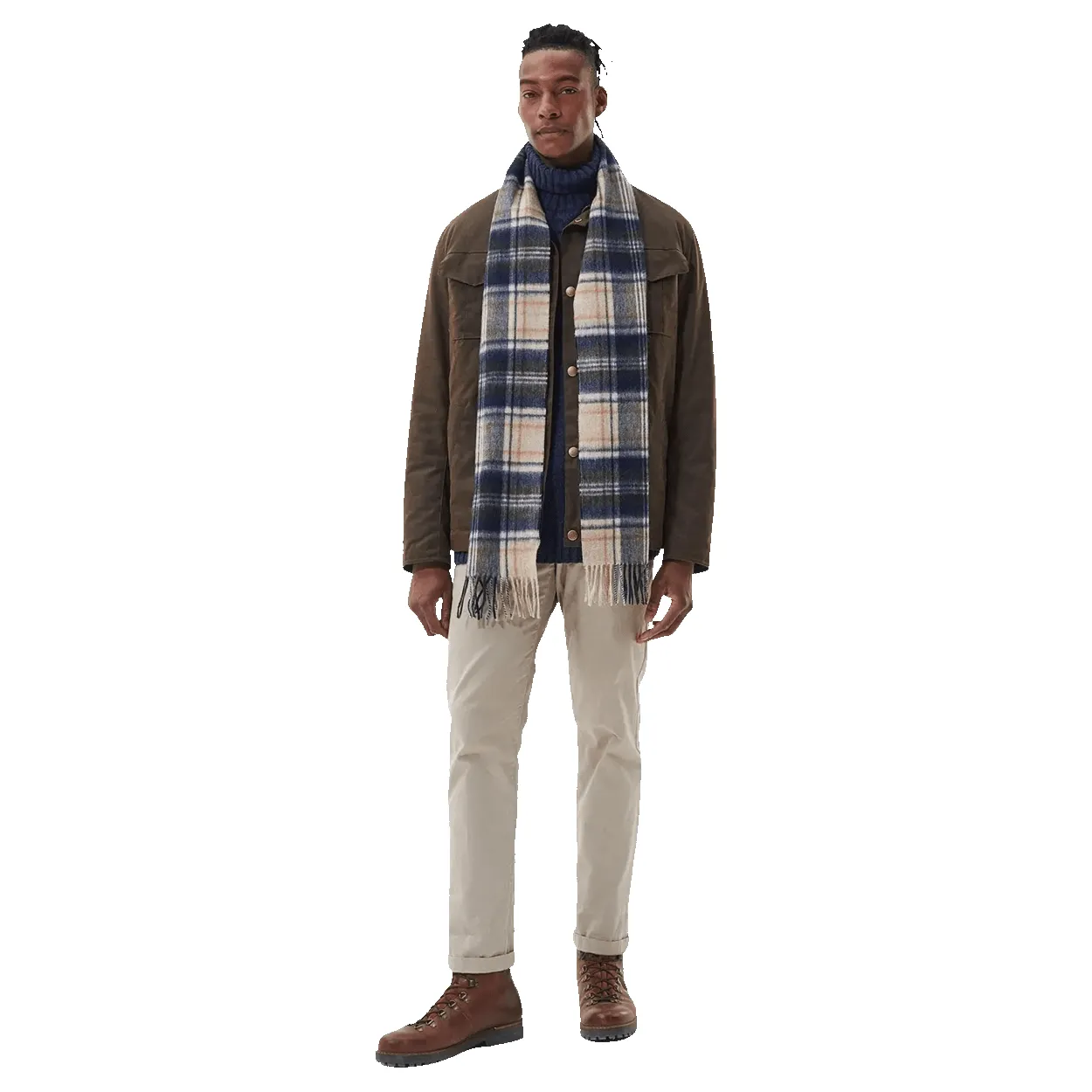 Barbour New Check Tartan Scarf sold by Coes product image thumbnail 4